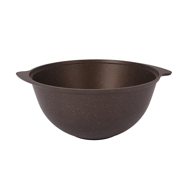 Казан Кукмара для плова 9 л, кофейный мрамор кмк95а