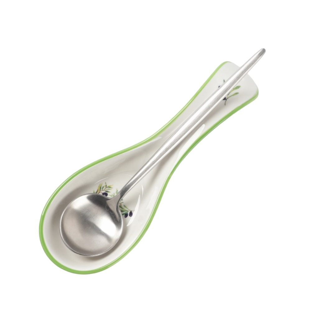 Подставка под ложку Lorain Олива, 23.3 см, керамическая, UD-278418