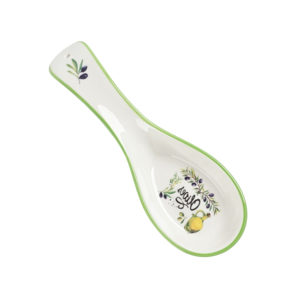 Подставка под ложку Lorain Олива, 23.3 см, керамическая, UD-278418