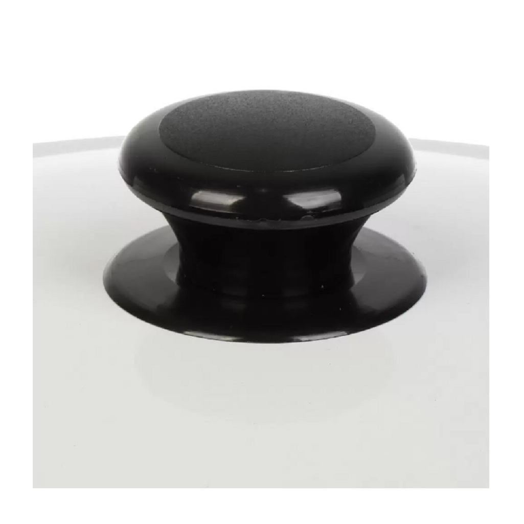 Кастрюля эмалированная КМЗ Садовая клубника цилиндрическая, гладкая белая эмаль, 10 л