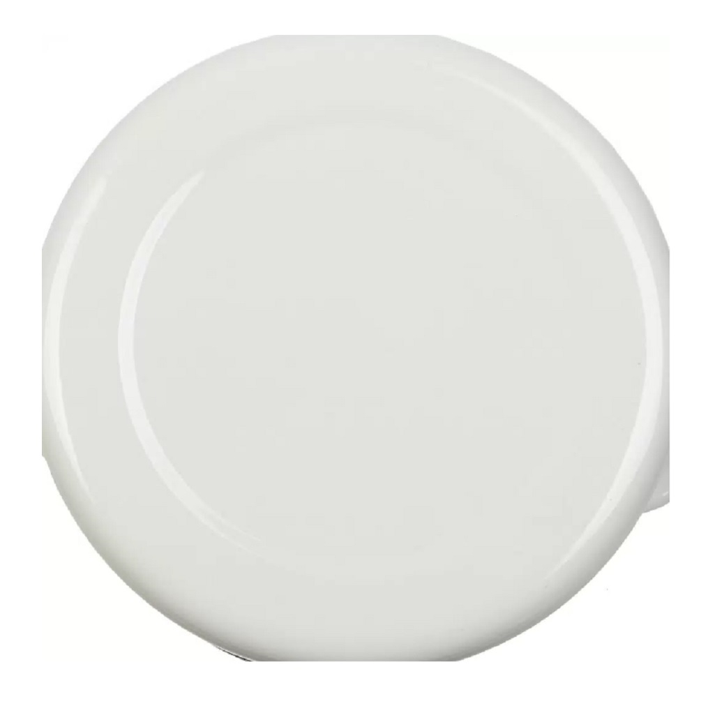 Кастрюля эмалированная КМЗ Садовая клубника цилиндрическая, гладкая белая эмаль, 10 л