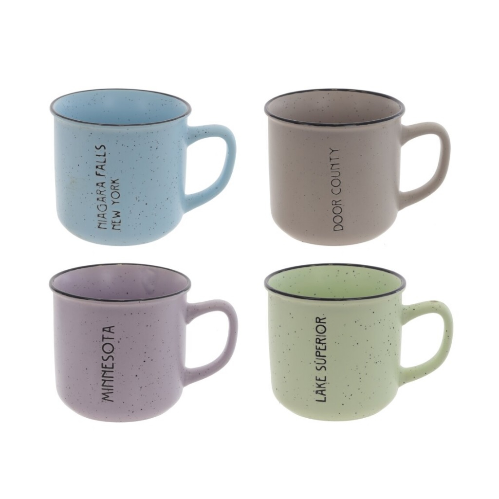 Кружка Ремеко, керамика, 400 мл, 130х100х90 мм, цвет в ассортименте, 797470