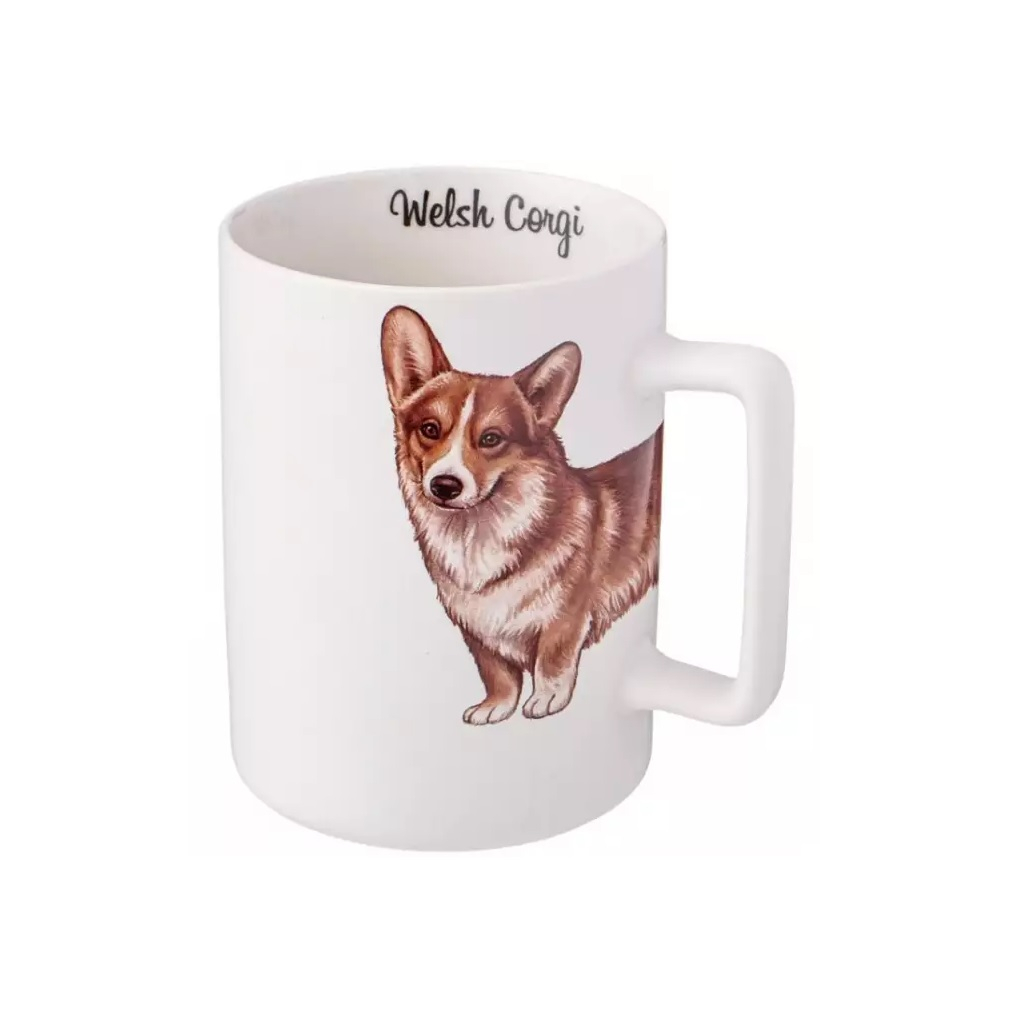 Кружка Lefard Welsh Corgi, 400 мл, фарфор, белый, 80х70х108 мм, 260-937