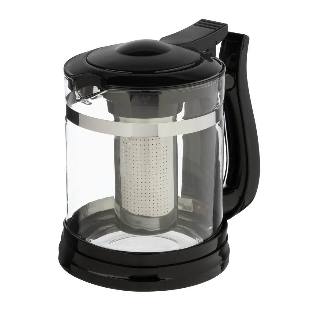 Чайник заварочный Mallony Fabriano с фильтром, стекло, пластик, 1.6 л