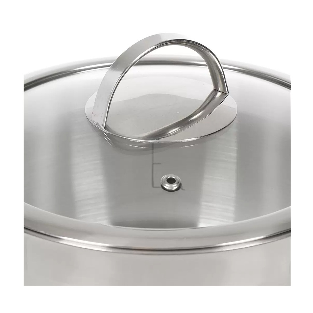 Кастрюля Daniks Бонн GS-01319-16CA с крышкой, нержавеющая сталь, индукция, 1.8 л