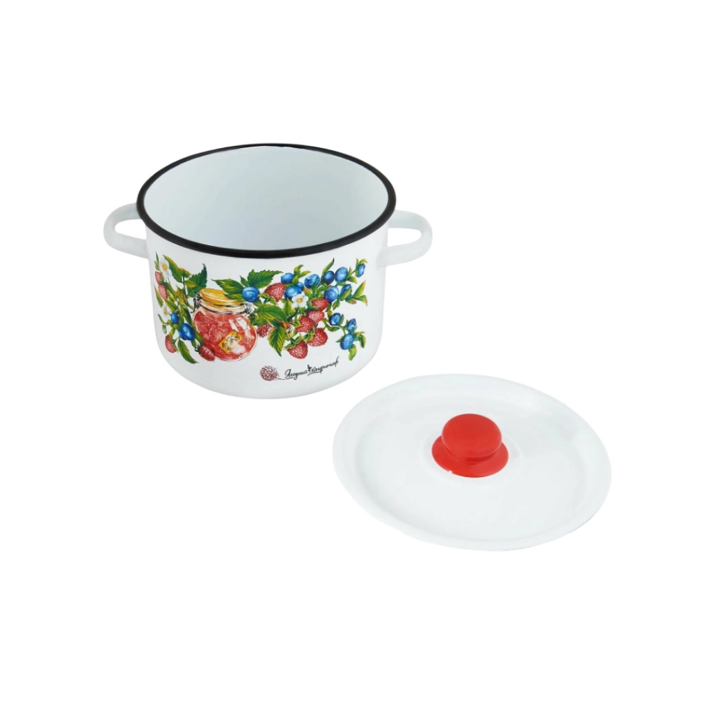 Кастрюля Appetite Конфитюр, 7 л, эмалированная сталь, крышка, для всех видов плит