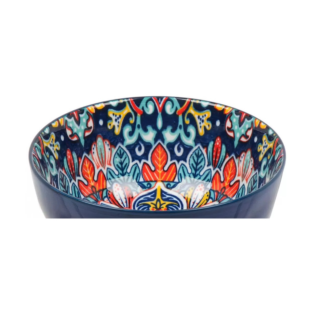 Салатник Самарканд Y4-9759, керамика, синий, 6.5х12.5 см, 0.37 л