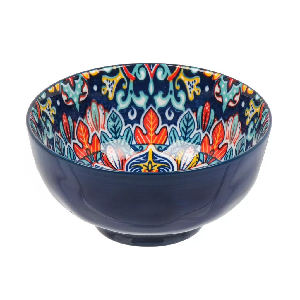 Салатник Самарканд Y4-9759, керамика, синий, 6.5х12.5 см, 0.37 л