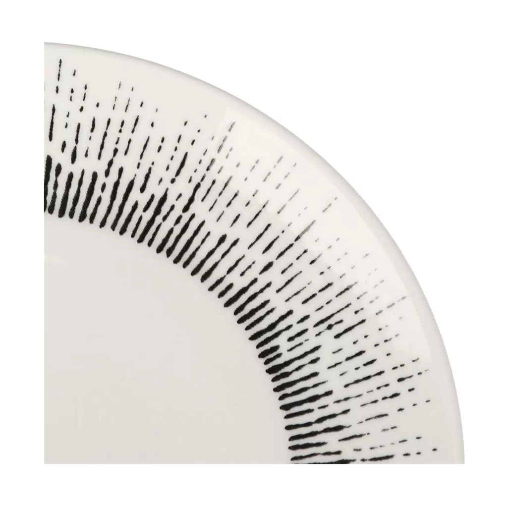 Тарелка десертная Elrington Mila Ripsy 253-27010, круглая, керамика, 20.5 см