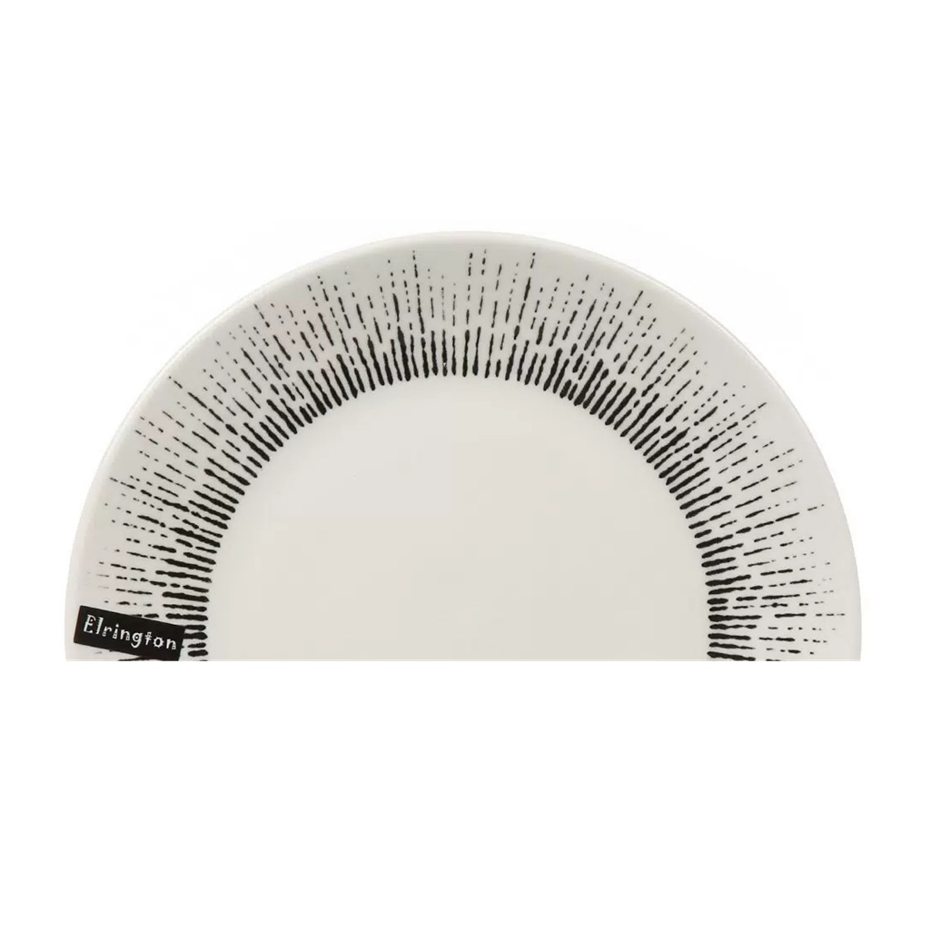 Тарелка десертная Elrington Mila Ripsy 253-27010, круглая, керамика, 20.5 см