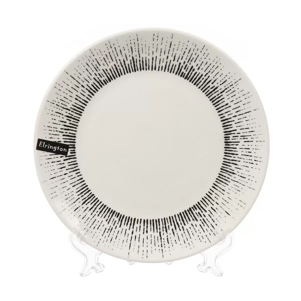 Тарелка десертная Elrington Mila Ripsy 253-27010, круглая, керамика, 20.5 см
