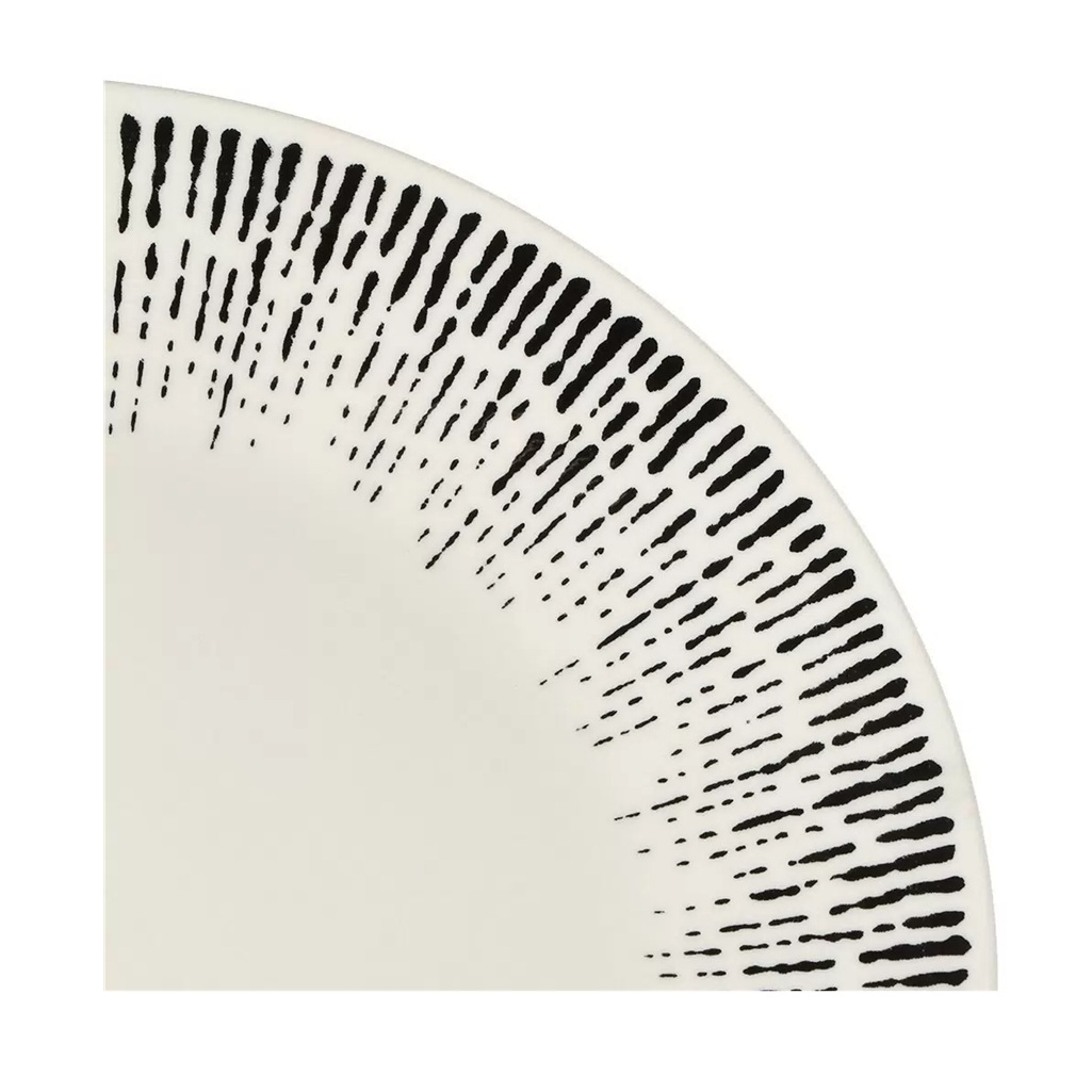 Тарелка обеденная Elrington Mila Ripsy 253-27009, круглая, керамика, 23 см