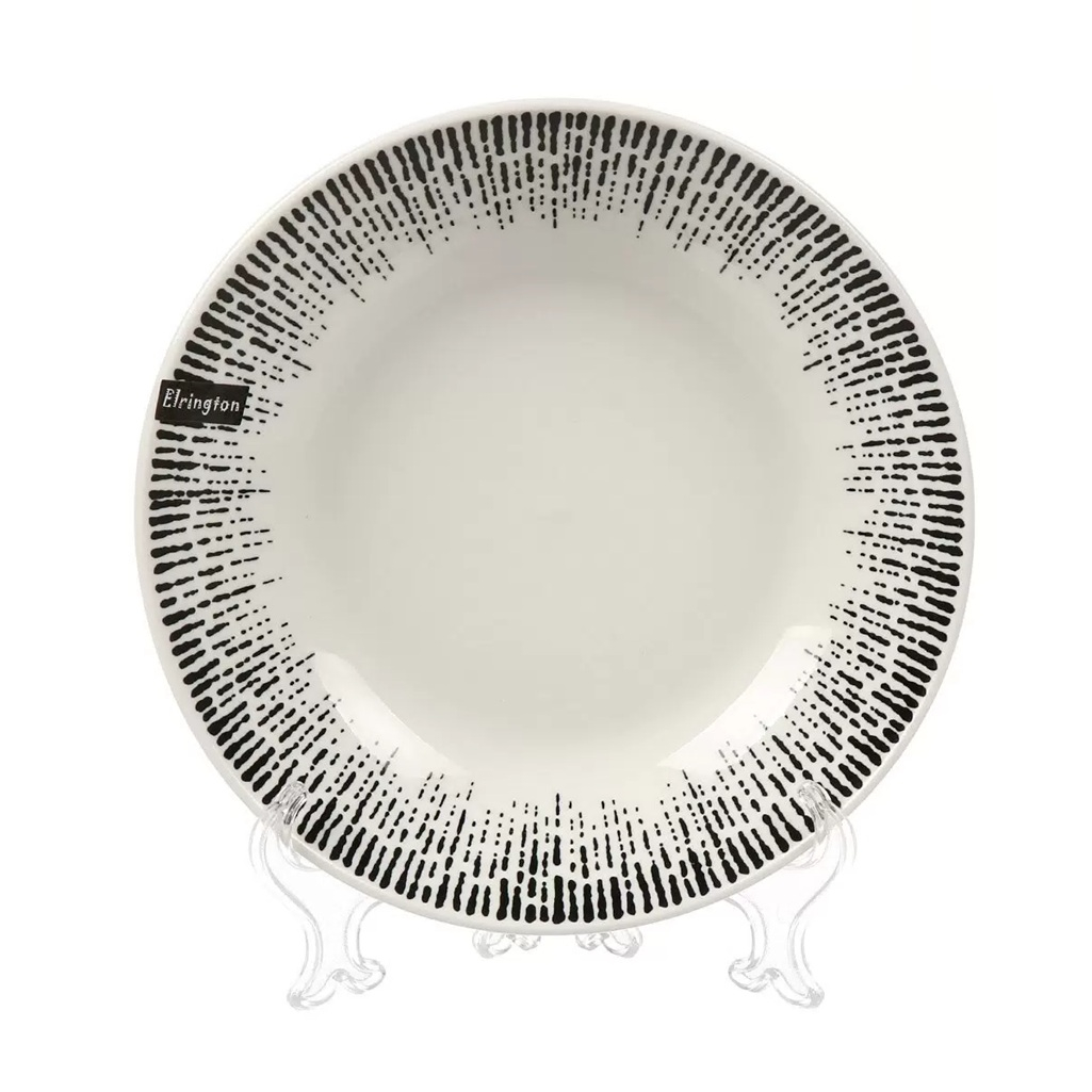 Тарелка суповая Elrington Mila Ripsy 253-27012, круглая, керамика, 20 см