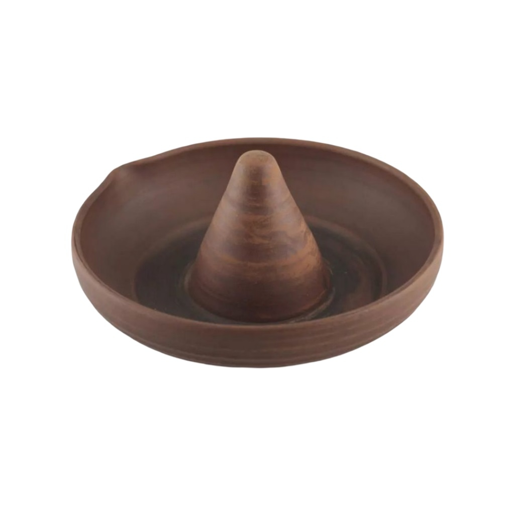 Подставка №1 Р3635 для запекания курицы в духовке, красная глина