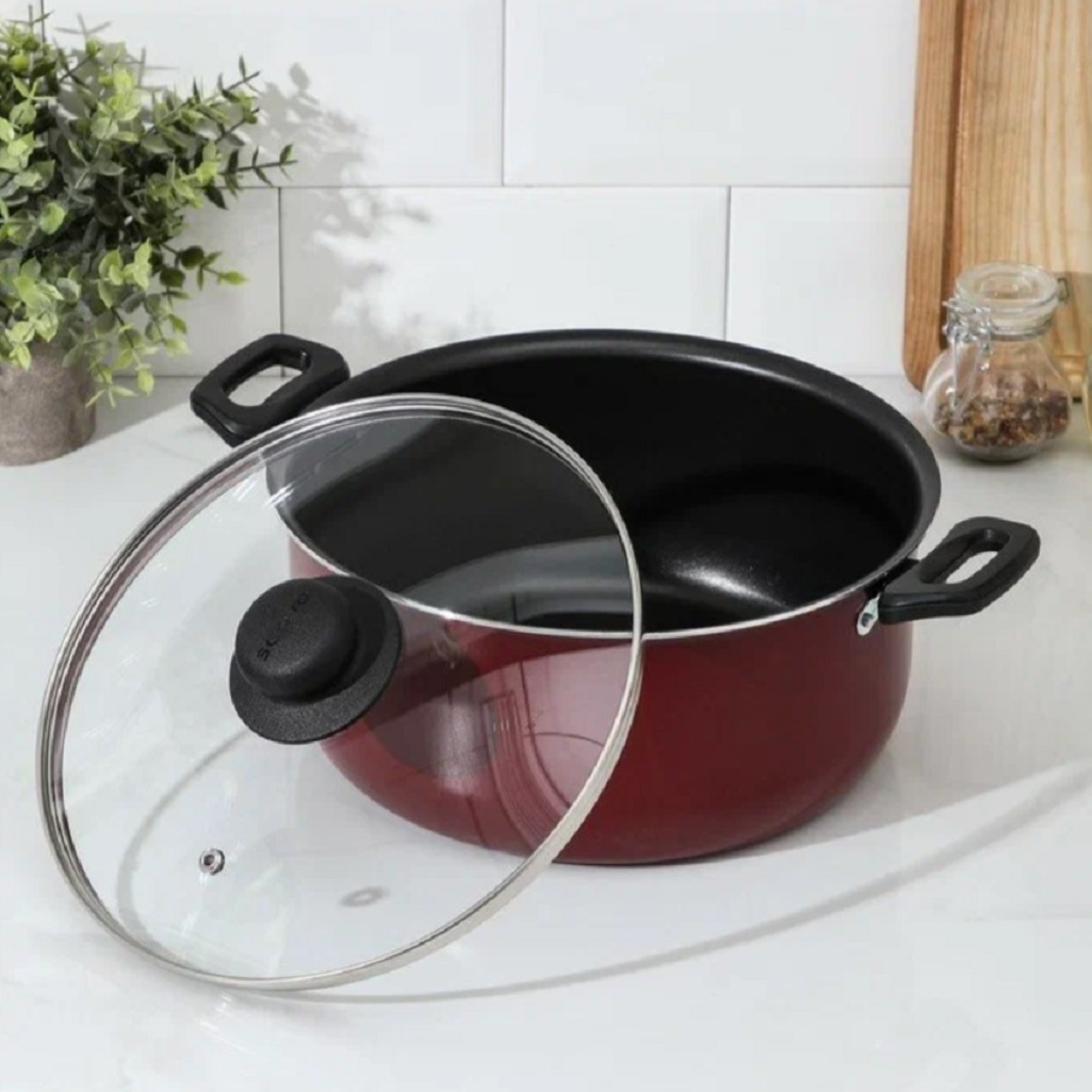 Кастрюля Scovo Expert СЭ-008, 54558, с антипригарным покрытием, 4.5 л