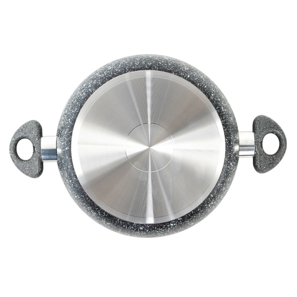 Жаровня Scovo Stone Pan, алюминий, антипригарное покрытие, со стеклянной крышкой,  22 см