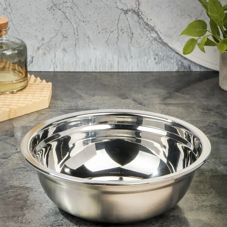 Миска глубокая ST-2160А, нержавеющая сталь, диаметр 380 мм, для пищевых продуктов