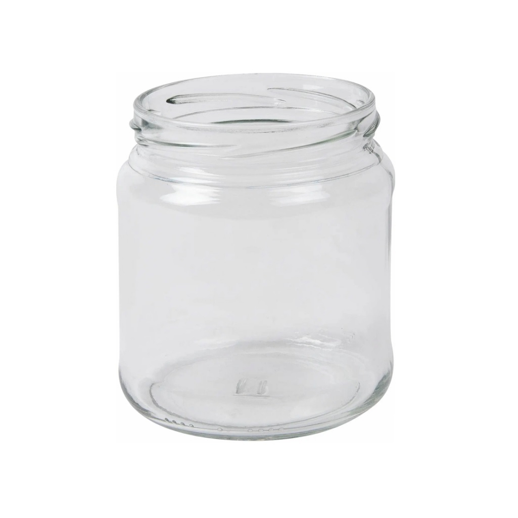 Банка стеклянная ДагестанОгни Твист ТО-82, объем 0.45 л, для хранения сыпучих продуктов и консервирования