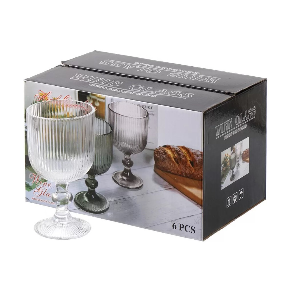 Бокал для вина Daniks Грани Y4-6561, стекло, объем 350 мл, прозрачный