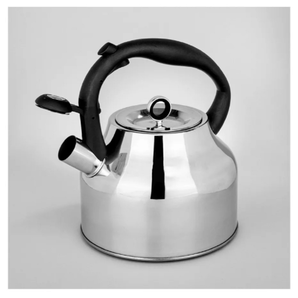 Чайник Agness UD-451104, со свистком, нержавеющая сталь, 2.8 л