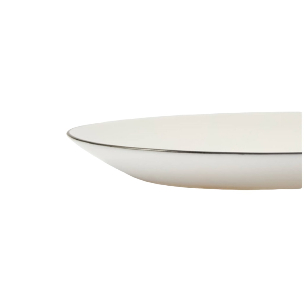 Тарелка Olaff Аврора 239-62001, мелкая, подстановочная, 250 мм, стеклокерамика, цвет белый