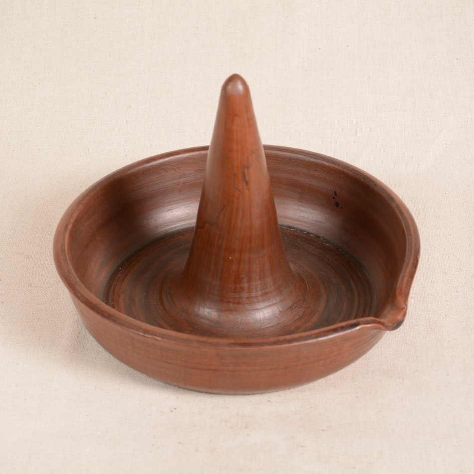 Подставка Посадская Р4203 для запекания курицы в духовке, красная глина