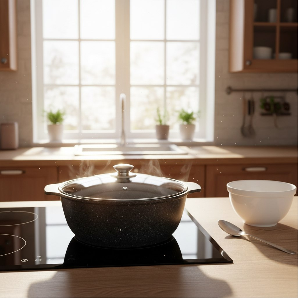 Кастрюля-жаровня Kukmara ЖМТ42а, с крышкой, мраморная, 4 л