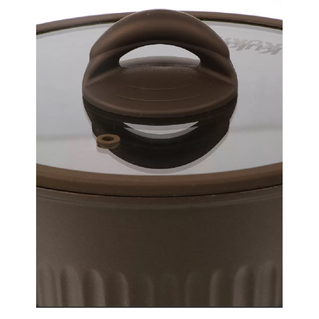 Кастрюля Kukmara Stella ксм42а, антипригарное покрытие, мокко, объем 4.2 л