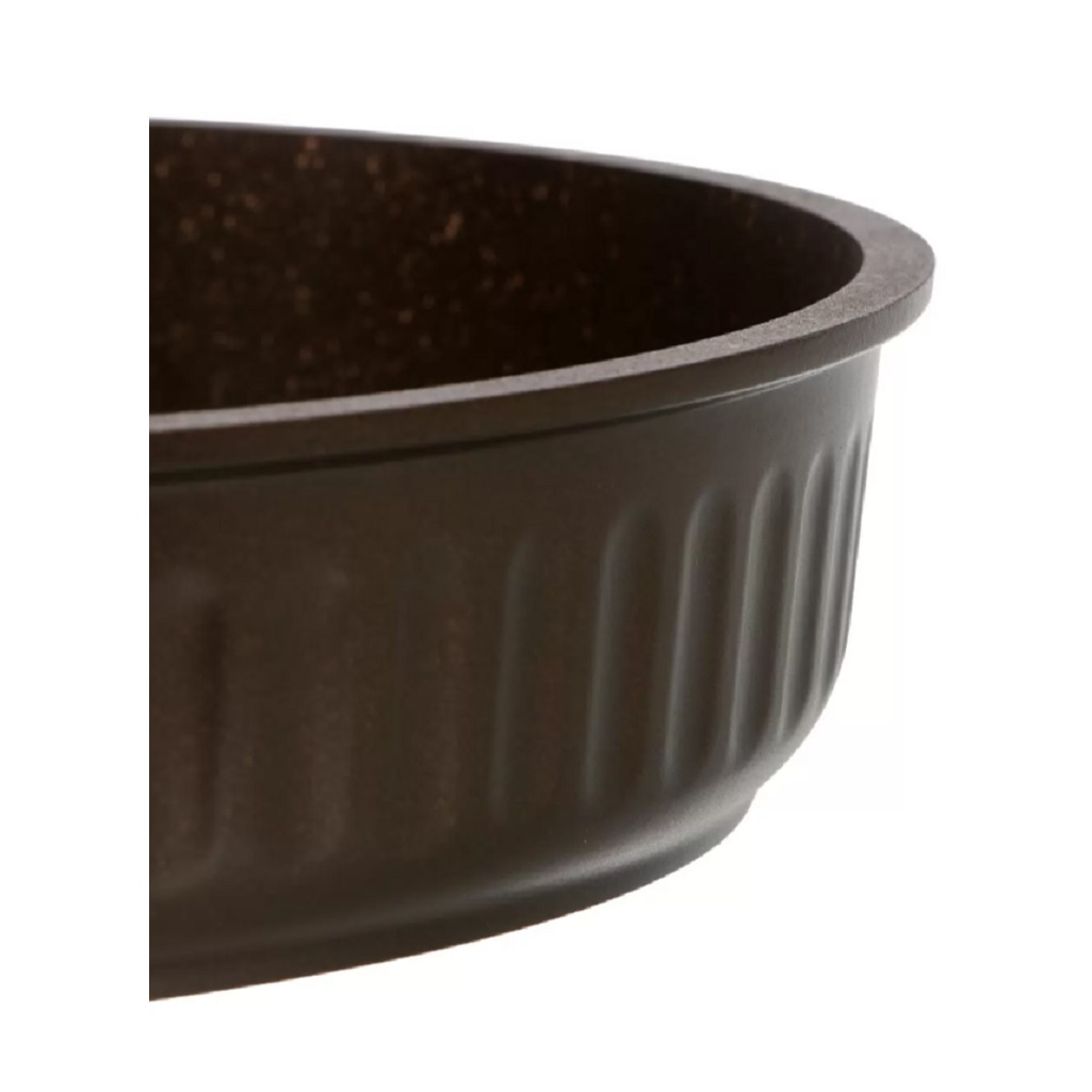 Сковорода Kukmara Stella ссм220а, 220 мм, антипригарное покрытие, мокко, без крышки