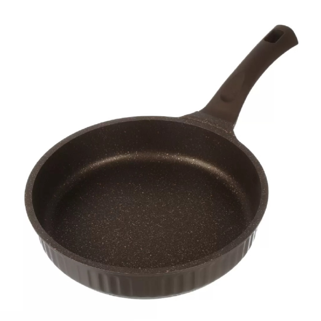 Сковорода Kukmara Stella, 260 мм, антипригарное покрытие, мокко, без крышки