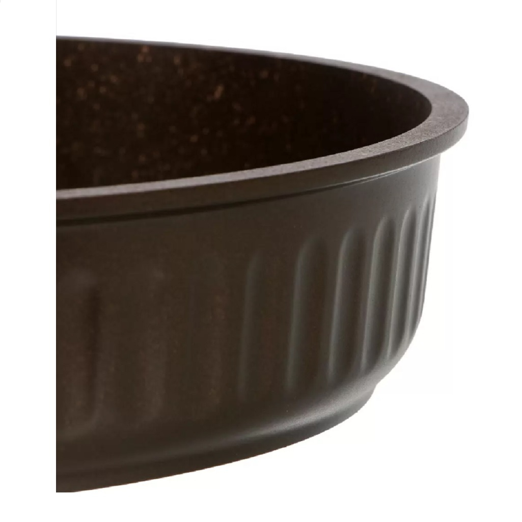 Сковорода Kukmara Stella, 260 мм, антипригарное покрытие, мокко, без крышки