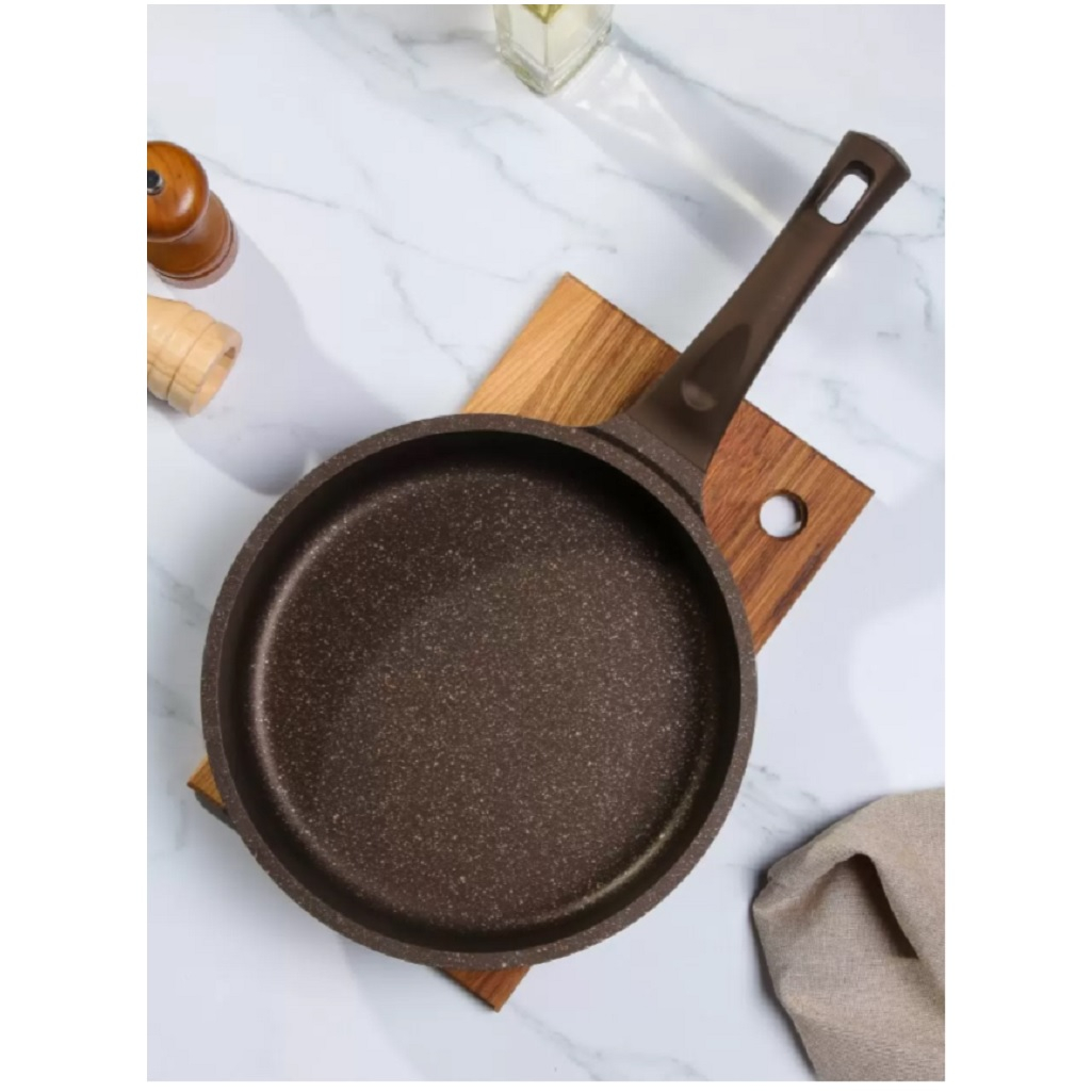 Сковорода Kukmara Stella, 260 мм, антипригарное покрытие, мокко, без крышки