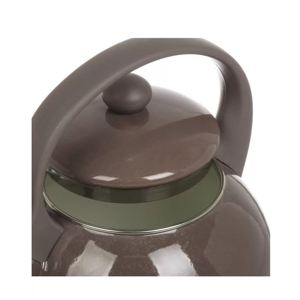 Чайник эмалированный Daniks Mokko со свистком, индукция, 2.2 л