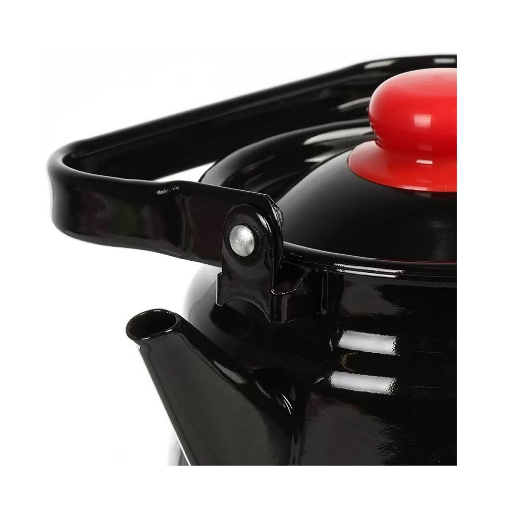 Чайник эмалированный СтальЭмаль Помидорки 1с26с, ручка консольная, индукция, 3.5 л