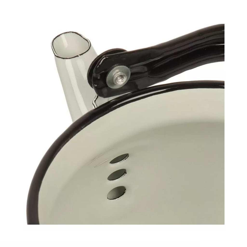 Чайник эмалированный Керчь 42104-132/6-У4, Черешенка, белый 3.5 л