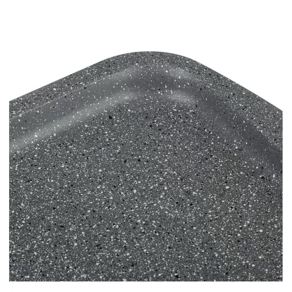 Противень Satoshi Буко 849-192 прямоугольный, углеродистая сталь, 17х270х365 мм, антипригарное покрытие мрамор