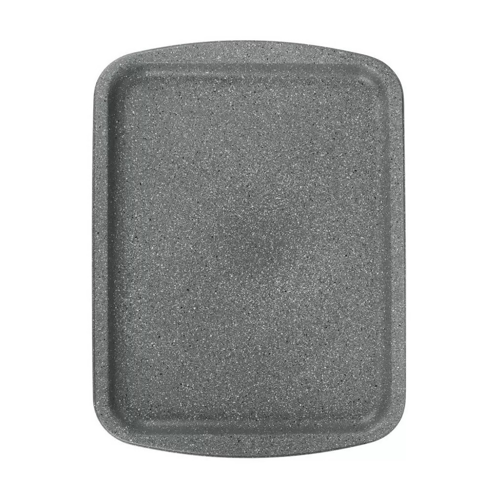 Противень Satoshi Буко 849-192 прямоугольный, углеродистая сталь, 17х270х365 мм, антипригарное покрытие мрамор