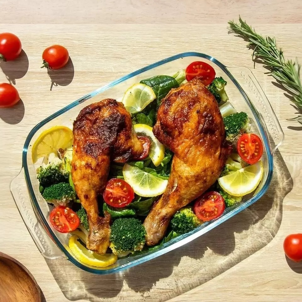 Форма для запекания Daniks HSAP20LN, прямоугольная, жаропрочное стекло, 58х196х302 мм, 2 л 