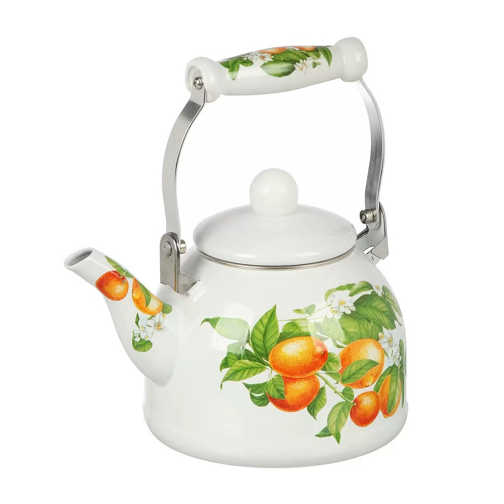 Чайник Daniks Mandarin 487502, сталь, эмалированное покрытие, индукция, 2 л