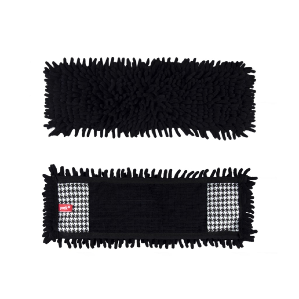 Насадка для швабры York Пепита 216099, сменная, черная, 13х42 см