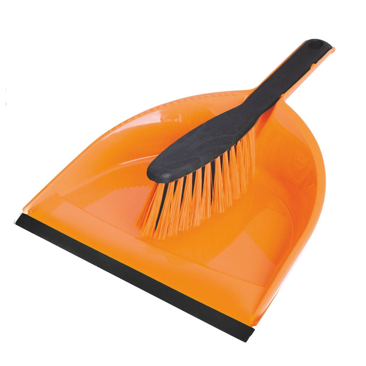 Комплект для уборки AZUR Клип, щетка-сметка, совок с резинкой, полипропилен, цвет в ассортименте