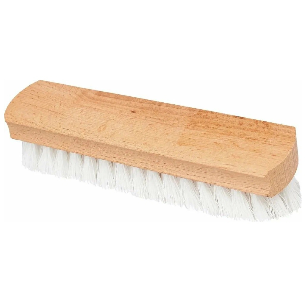 Щетка для одежды Spin&Clean Фуэте, деревянная колодка, плотная щетина, бук, 40х40х185 мм