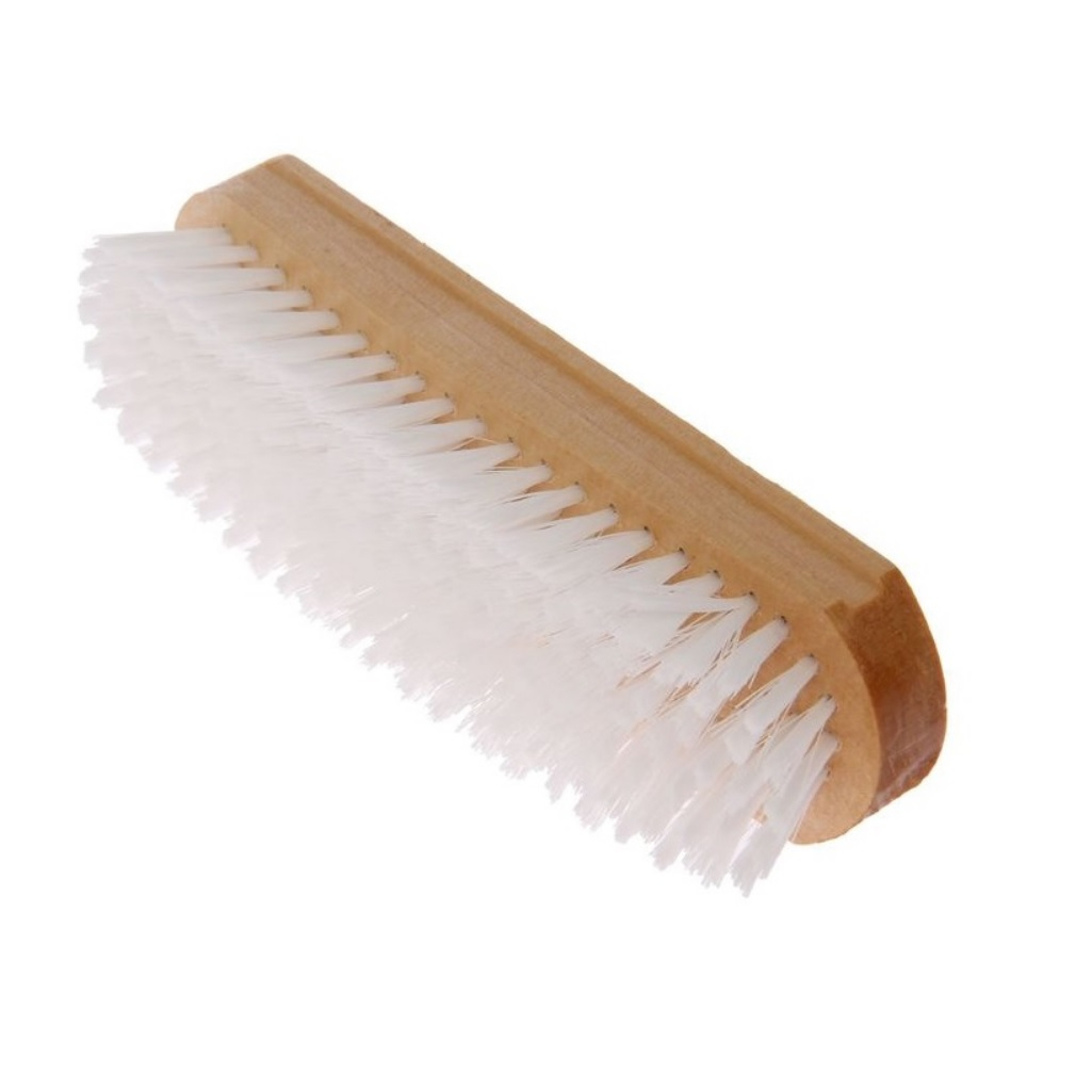 Щетка для одежды Spin&Clean Фуэте, деревянная колодка, плотная щетина, бук, 40х40х185 мм