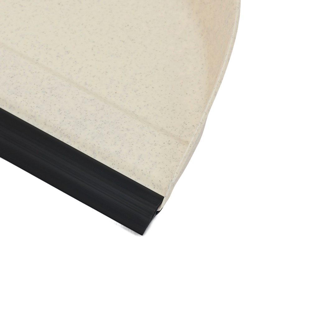 Комплект для уборки Homver Malta 221211327/04, щетка-сметка и совок с резиновой кромкой, бежевый