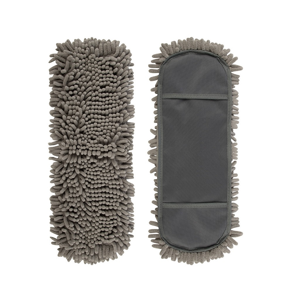 Насадка для швабры Leonord Mop Blesk 310532, микрофибра, 170х460 мм, карманы, серый