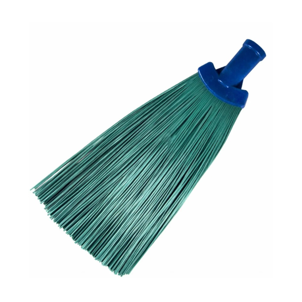 Метла синтетическая веерная 27984, пластик, без черенка, 200х260 мм