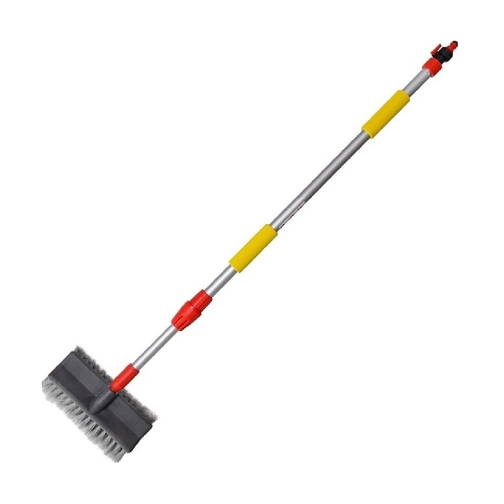 Щетка для мытья авто Clim Art CLA00176, с краном, телескопическая, с мягкой щетиной, длина 170 см