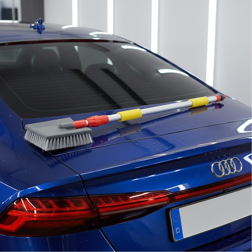 Щетка для мытья авто Clim Art CLA00177, телескопическая, с мягкой щетиной, длина 250 см