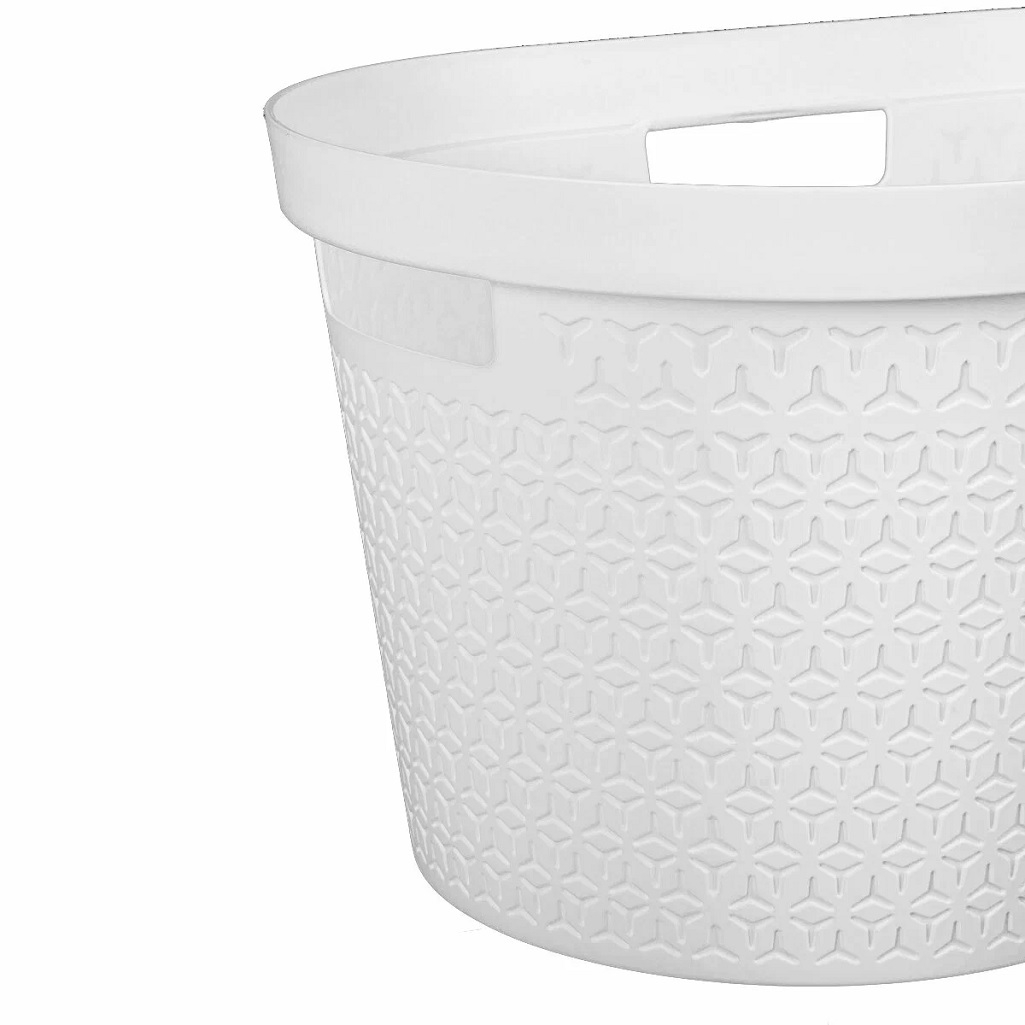 Таз Альтернатива М9021, Элемент с ручками, овальный, белый, 35 л