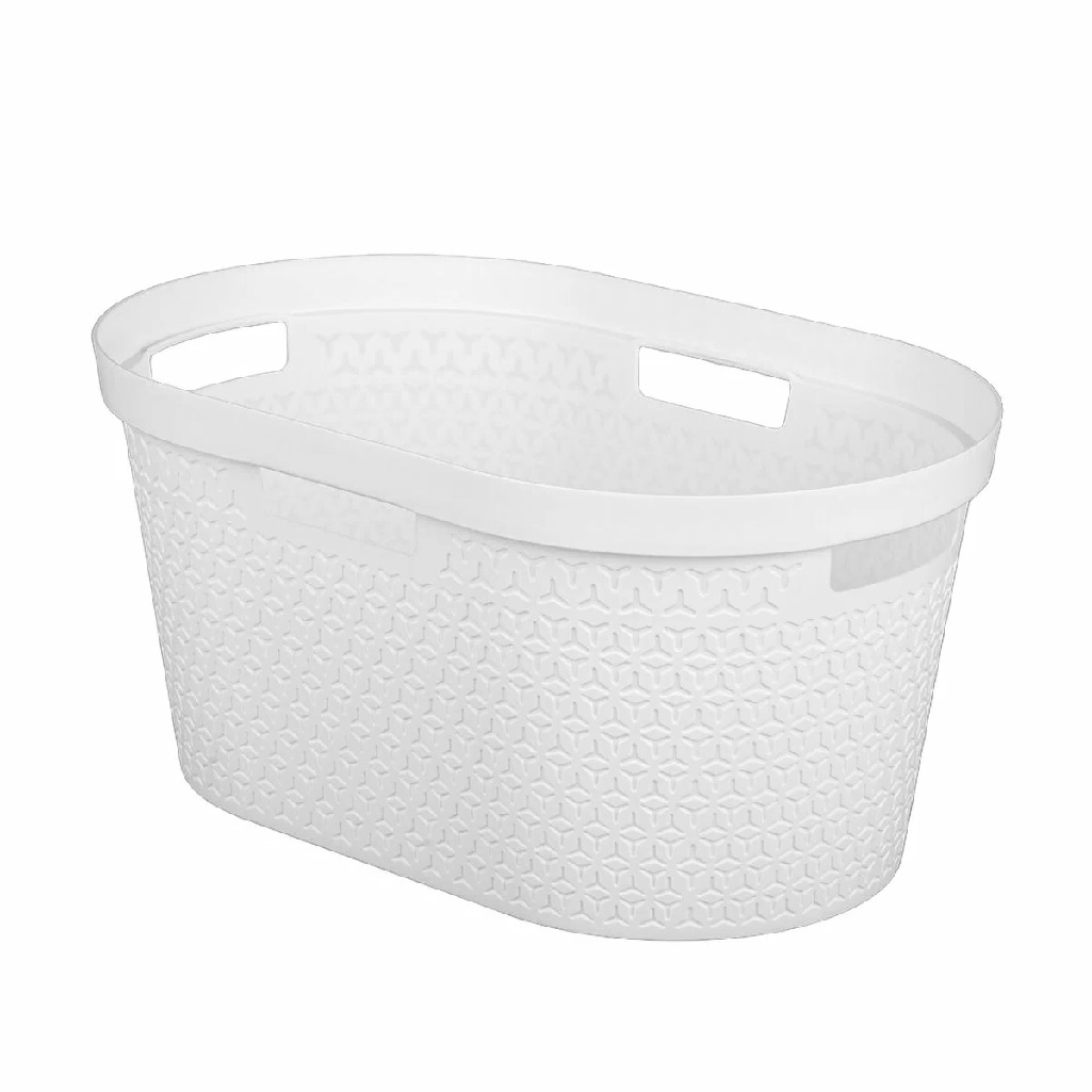 Таз Альтернатива М9021, Элемент с ручками, овальный, белый, 35 л